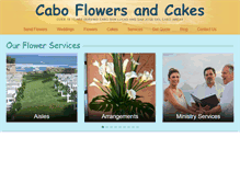 Tablet Screenshot of loscabosflowers.com